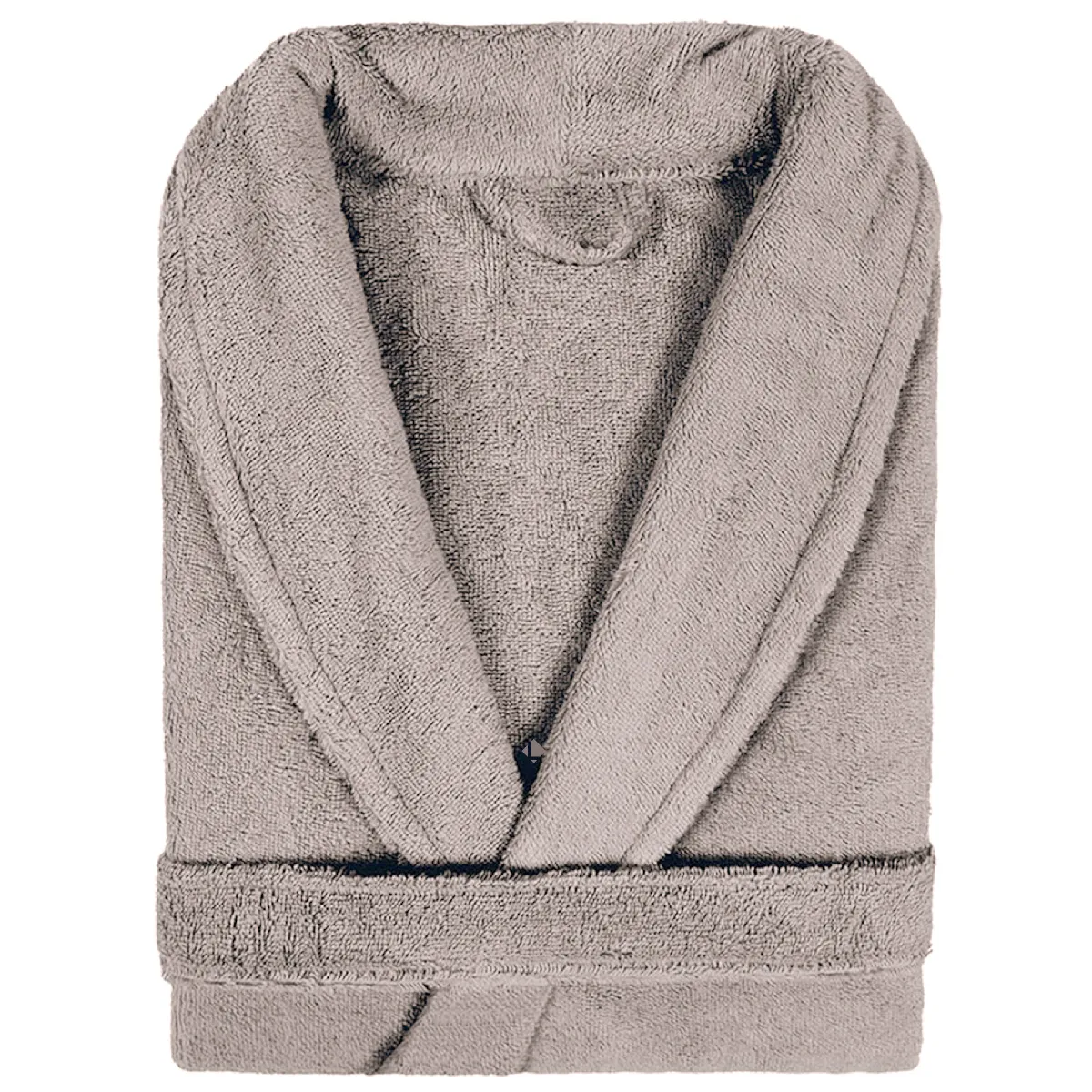 Peignoir Col Châle Adulte Pure Coton Xl Beige Sable