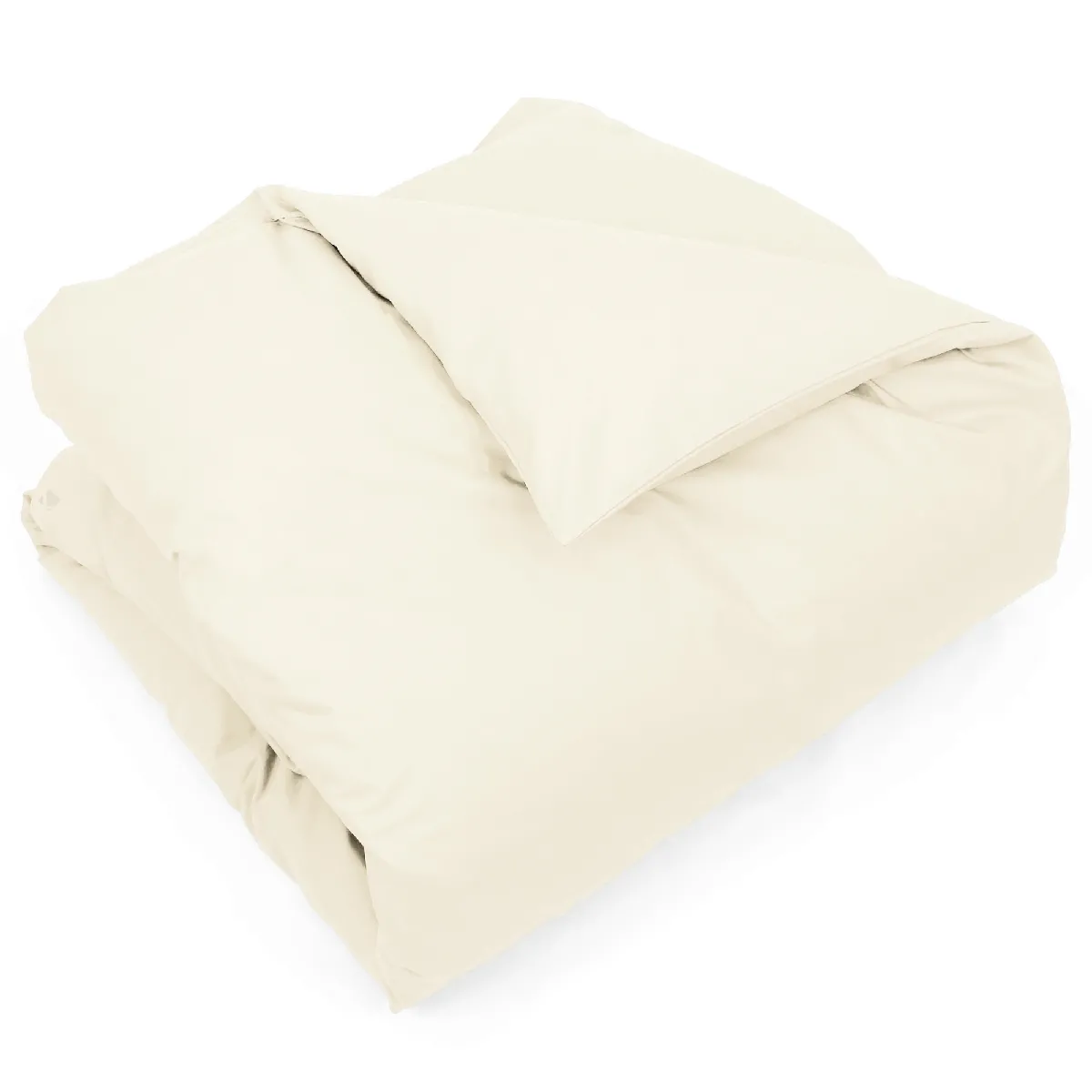 Housse De Couette Uni 260x240 Cm Coton Alto Crème