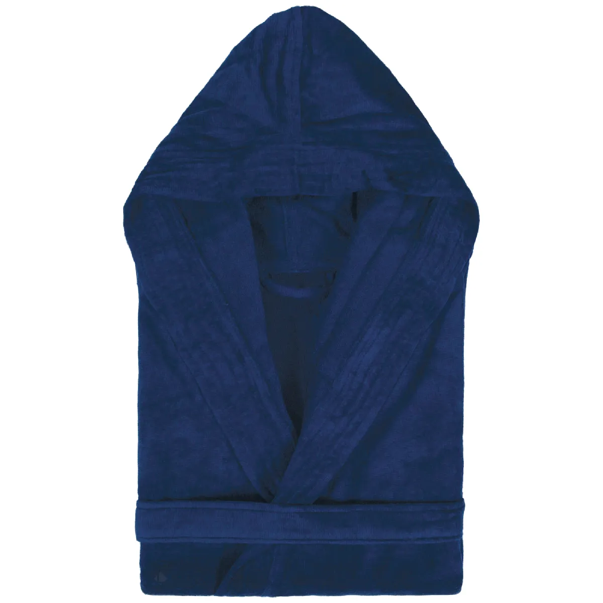Peignoir À Capuche Adulte Cool Coton Xxl Velours Bleu Marine