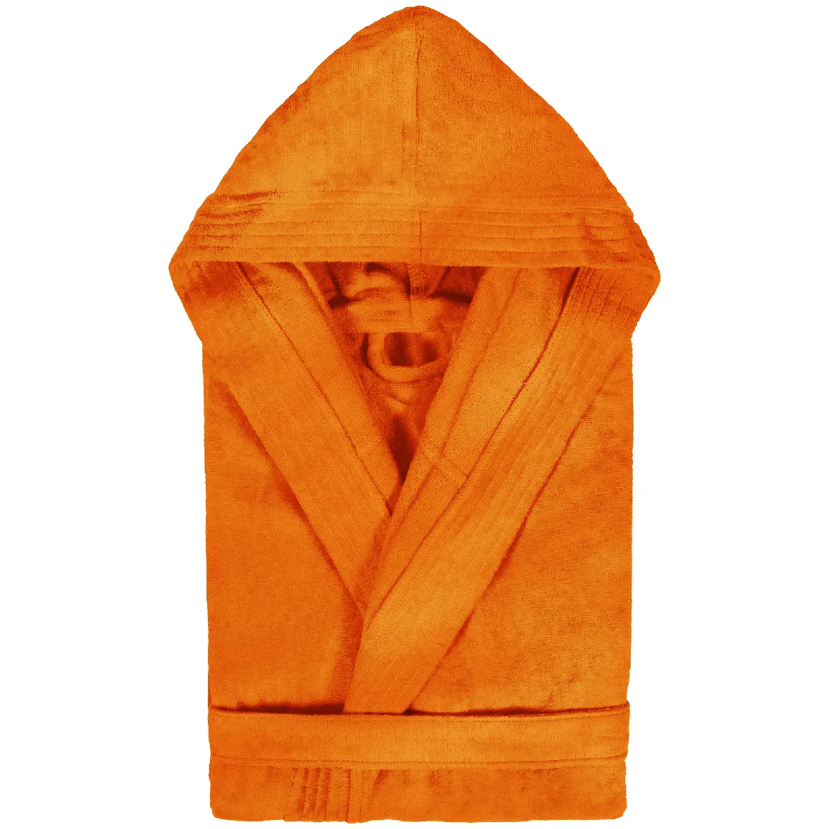 Peignoir À Capuche Adulte Cool Coton Xl Velours Orange