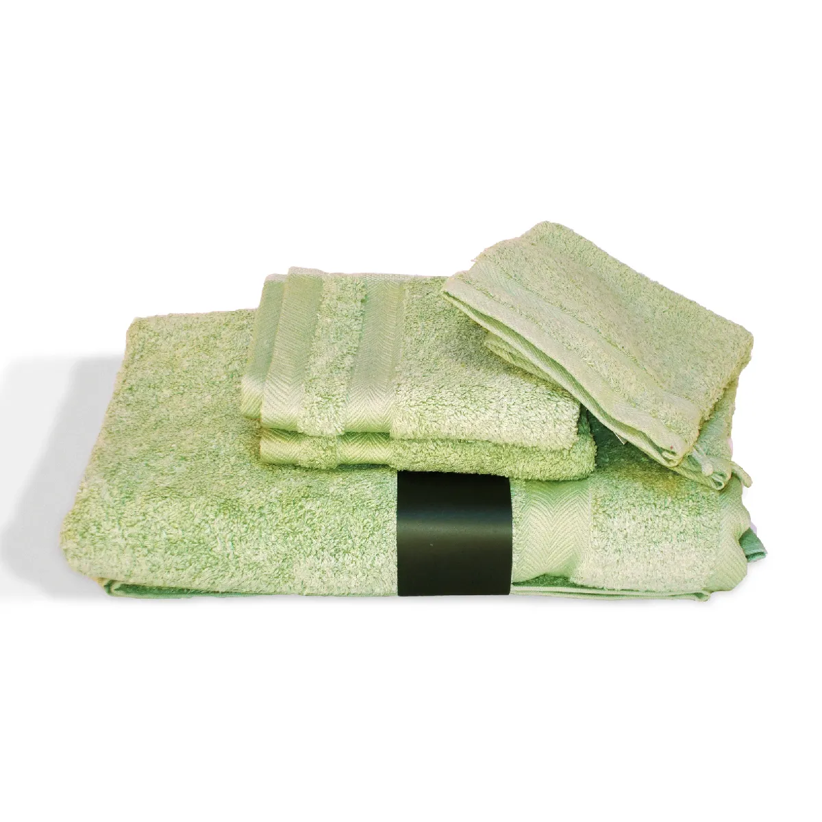 Parure De Bain 5 Pièces Royal Cresent Vert Pastel 650g/m2