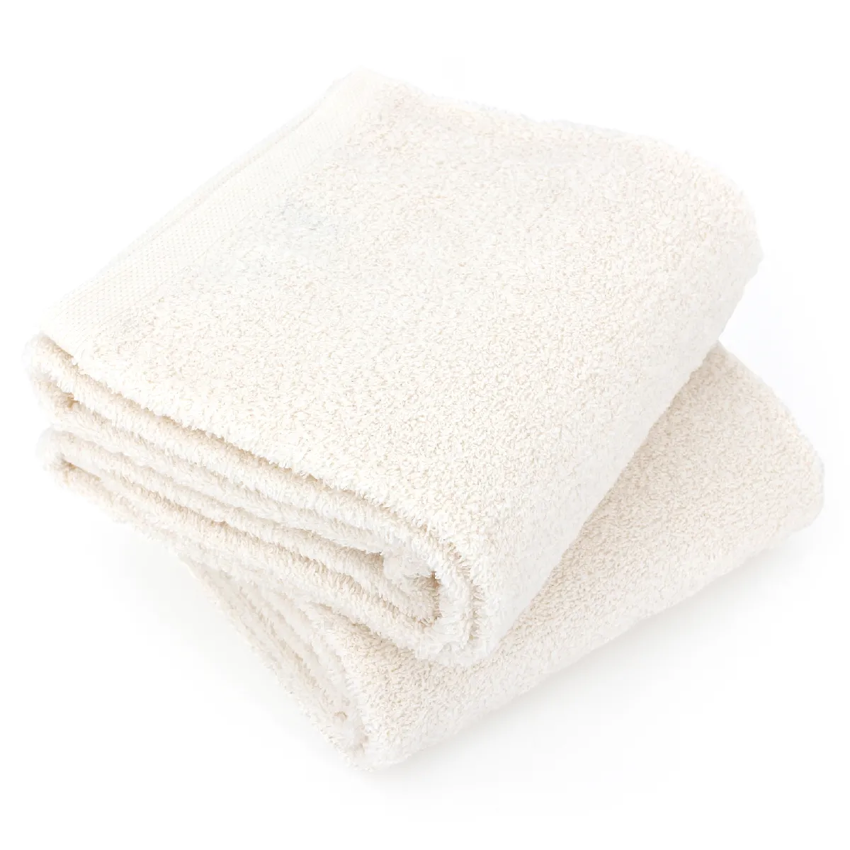 Lot De 2 Draps De Douche 70x130 Cm Alpha Ivoire
