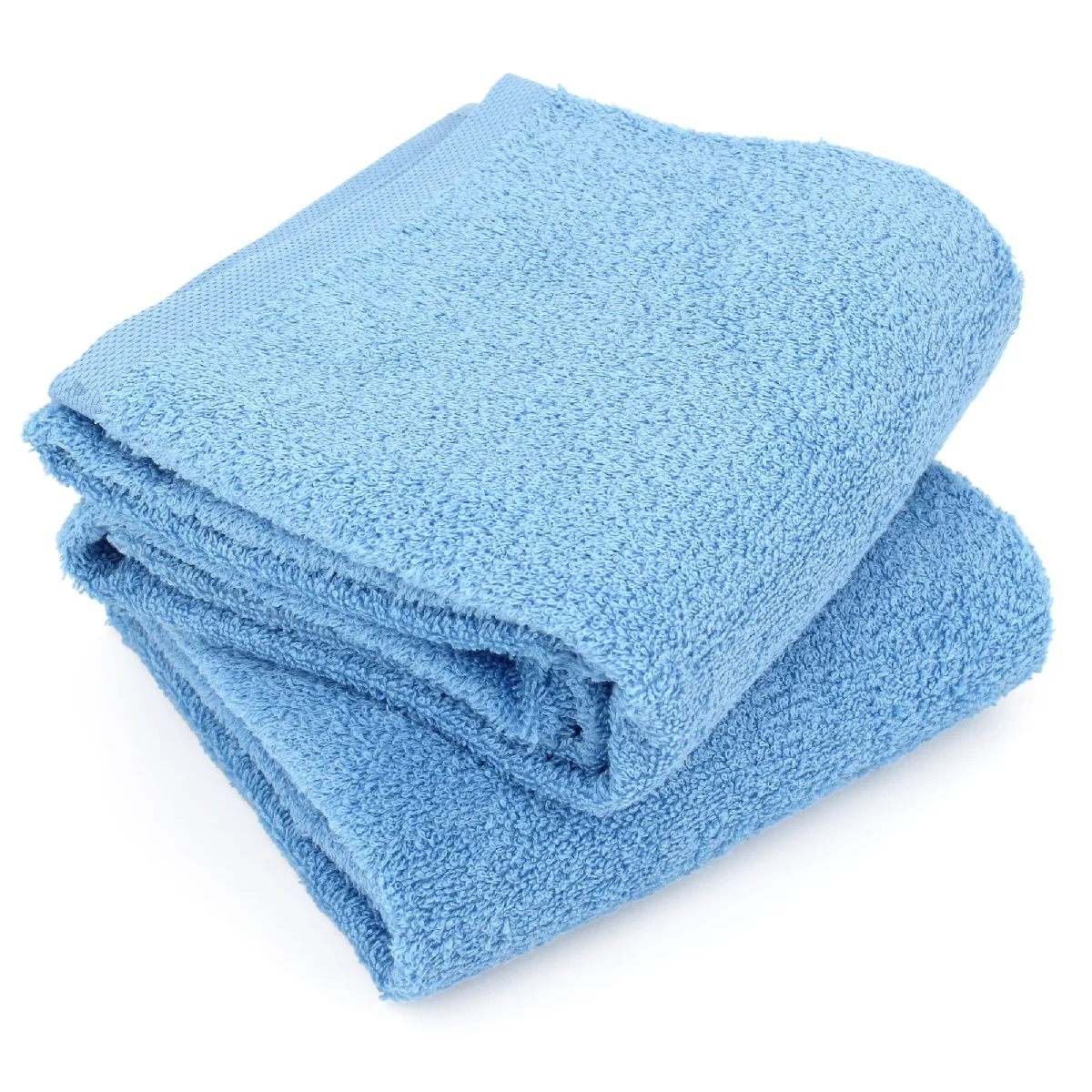 Lot De 2 Draps De Douche 70x130 Cm Alpha Bleu Ciel