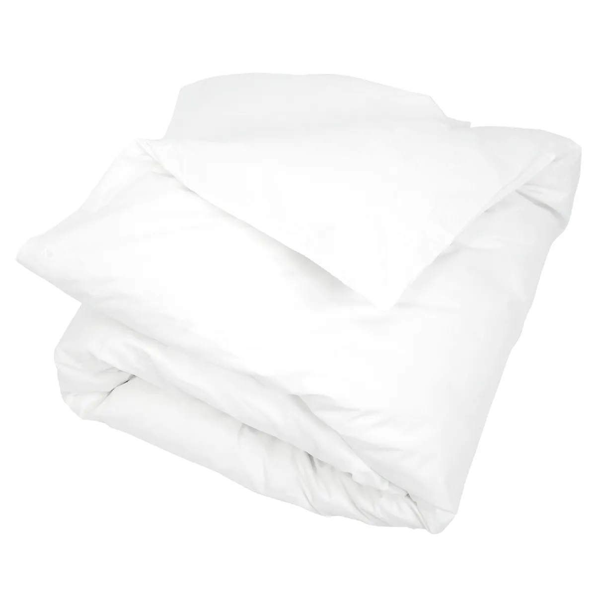 Housse De Couette Uni 240x220 Cm Percale Primo Blanc