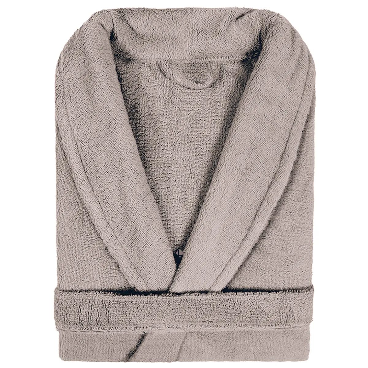 Peignoir Col Châle Adulte Pure Coton L Beige Sable