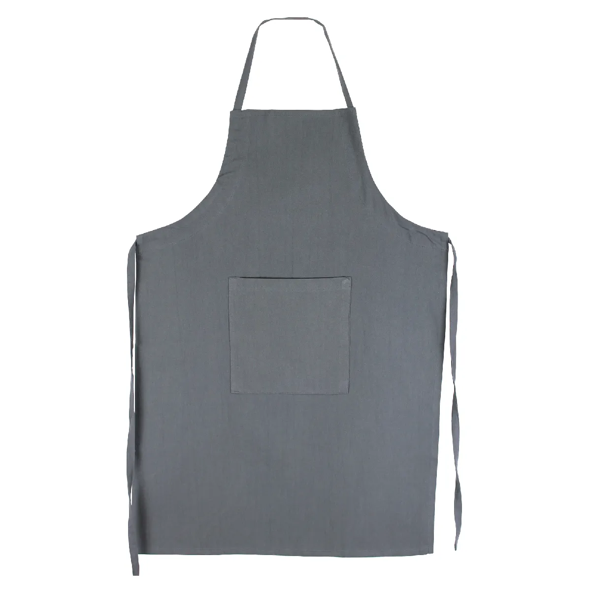 Tablier De Cuisine 60x90 Cm Toile Coton Pure Kitchen Apron Gris