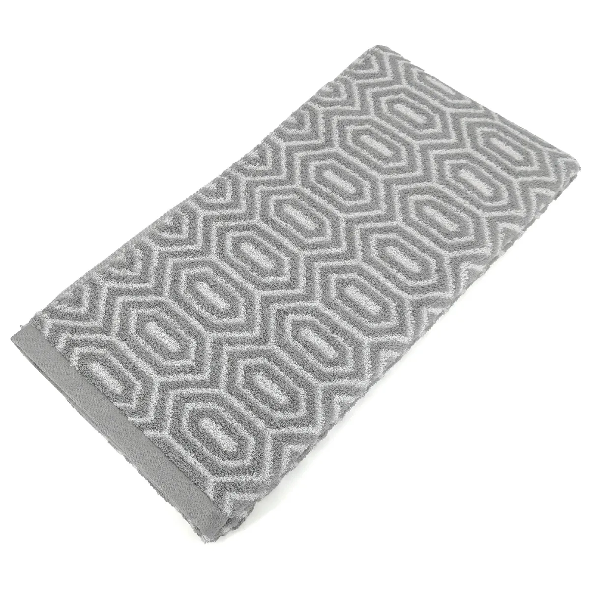 Drap De Douche 70x140 Cm Symetrie Coton Gris Alvéoles
