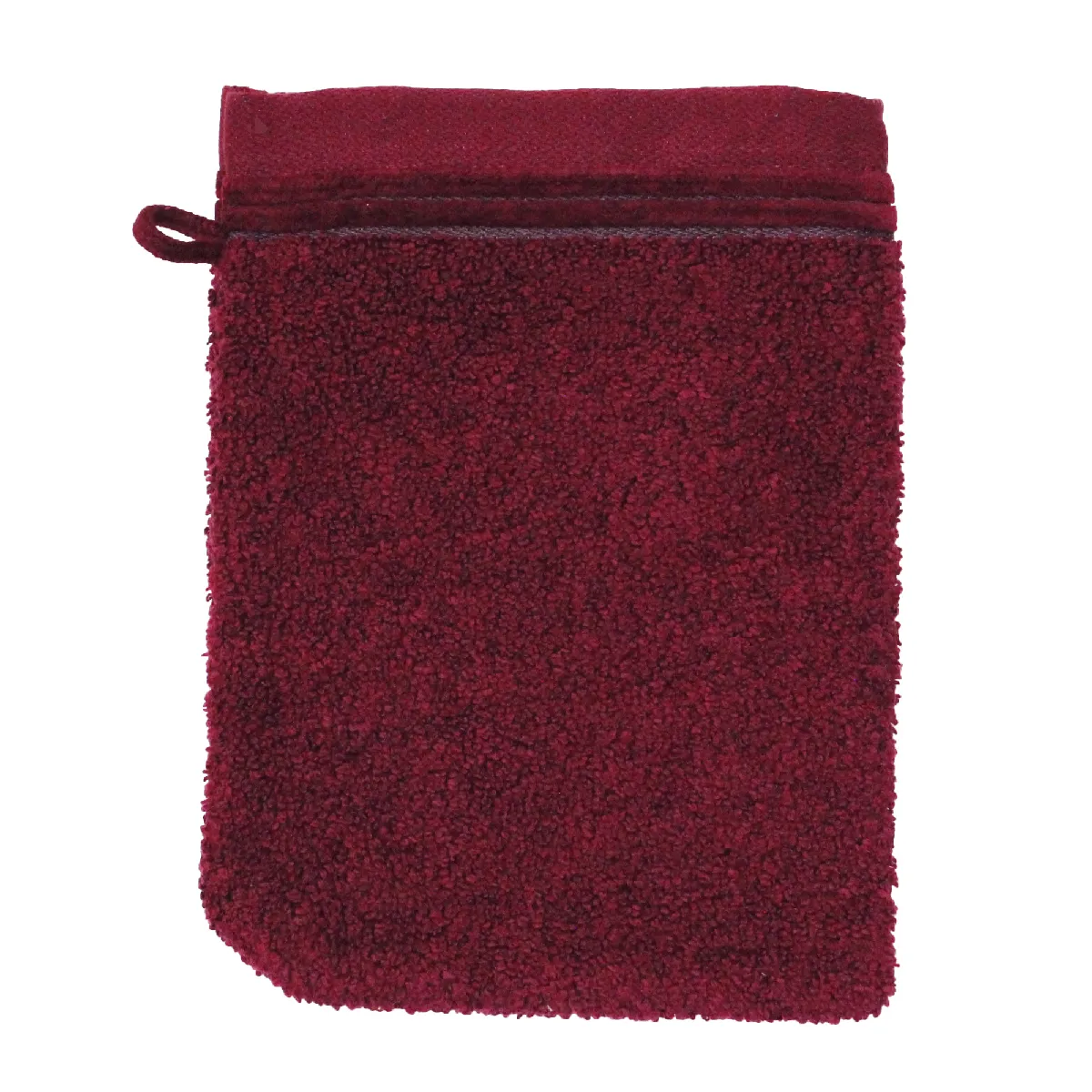 Gant De Toilette 16x21 Cm Juliet Rouge Bordeaux 520g/m2