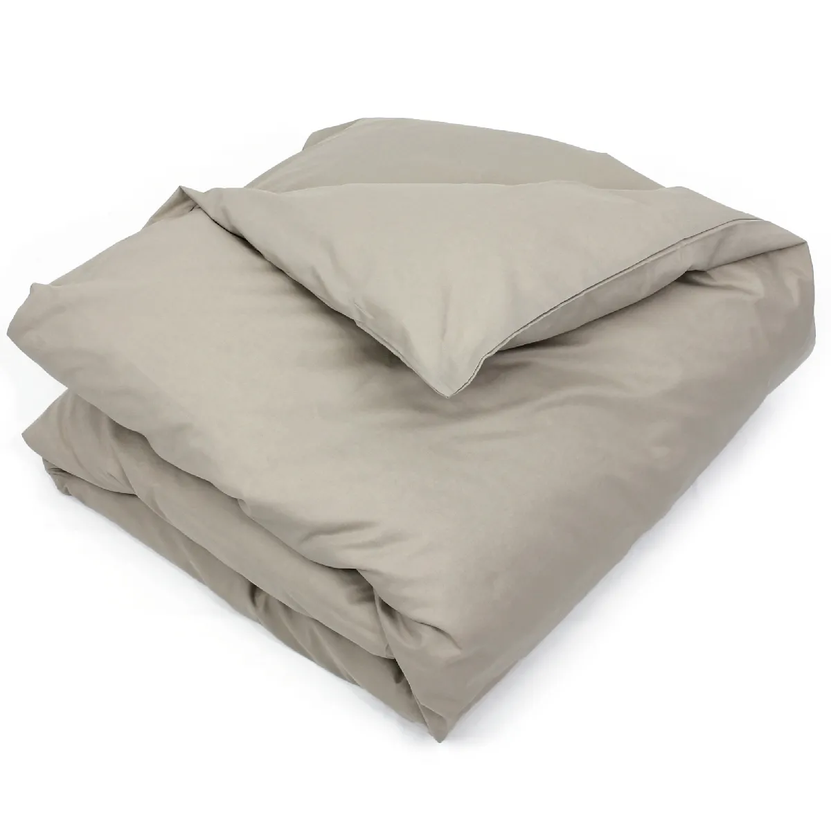 Housse De Couette Uni 280x240 Cm Coton Alto Chamois