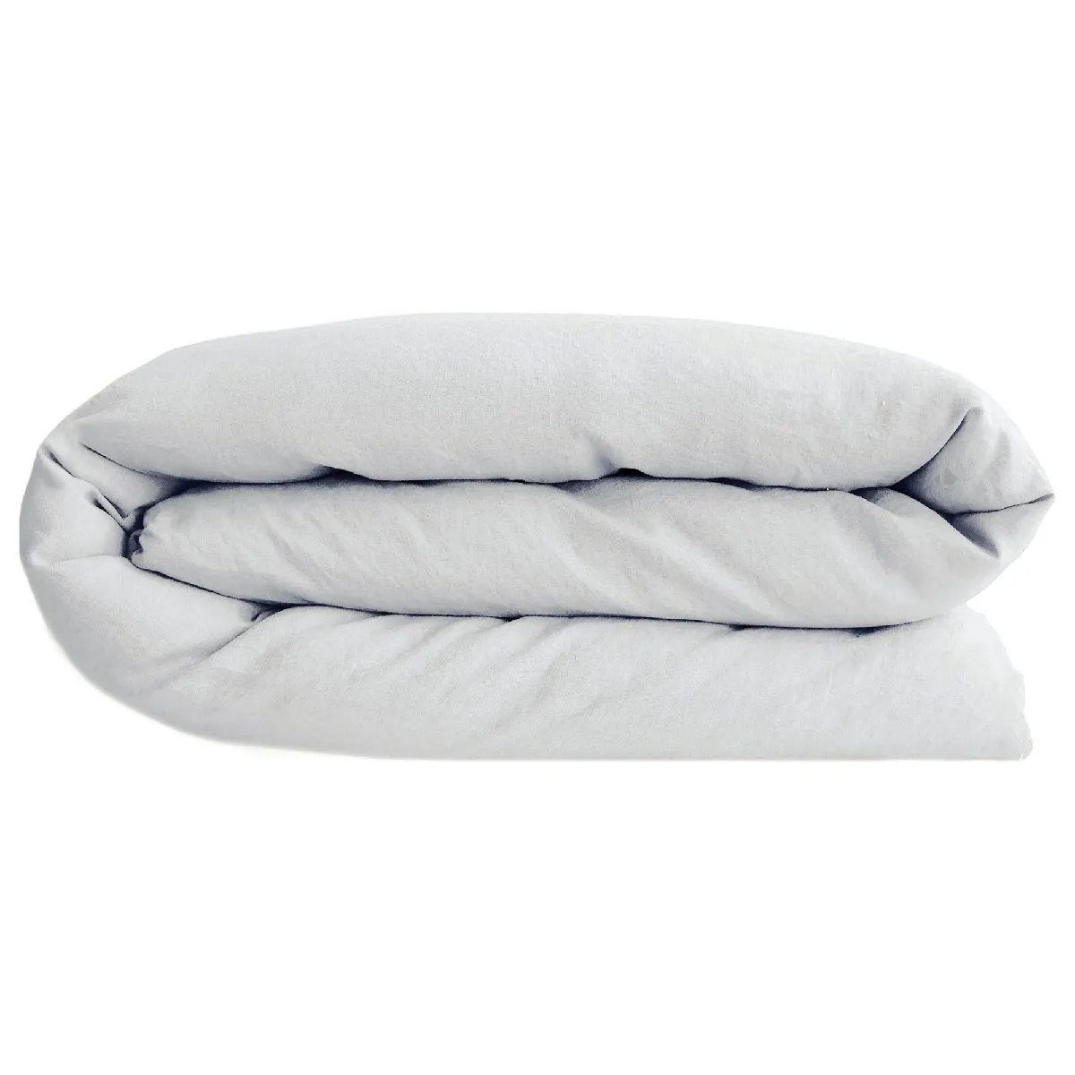 Housse De Couette Palace Pur Coton Lavé 280x240 Cm Uni Blanc Neige