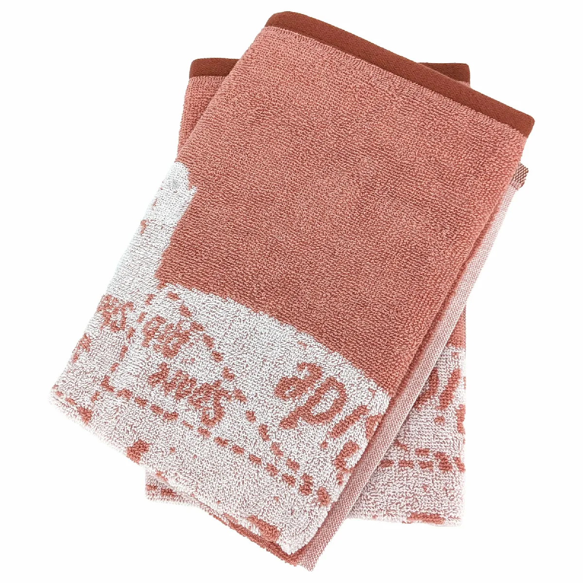 Lot De 2 Torchons De Cuisine Pur Coton 50x50 Cm Grilluxe Rose