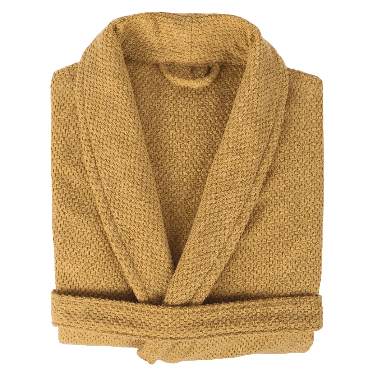 Peignoir Col Châle Adulte Dune Coton S Jaune-quartz