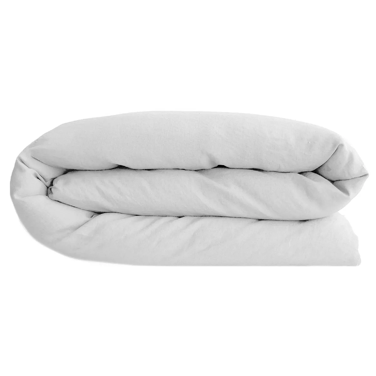 Housse De Couette Lin Et Coton 260x240 Cm Collection Opera Blanc Neige