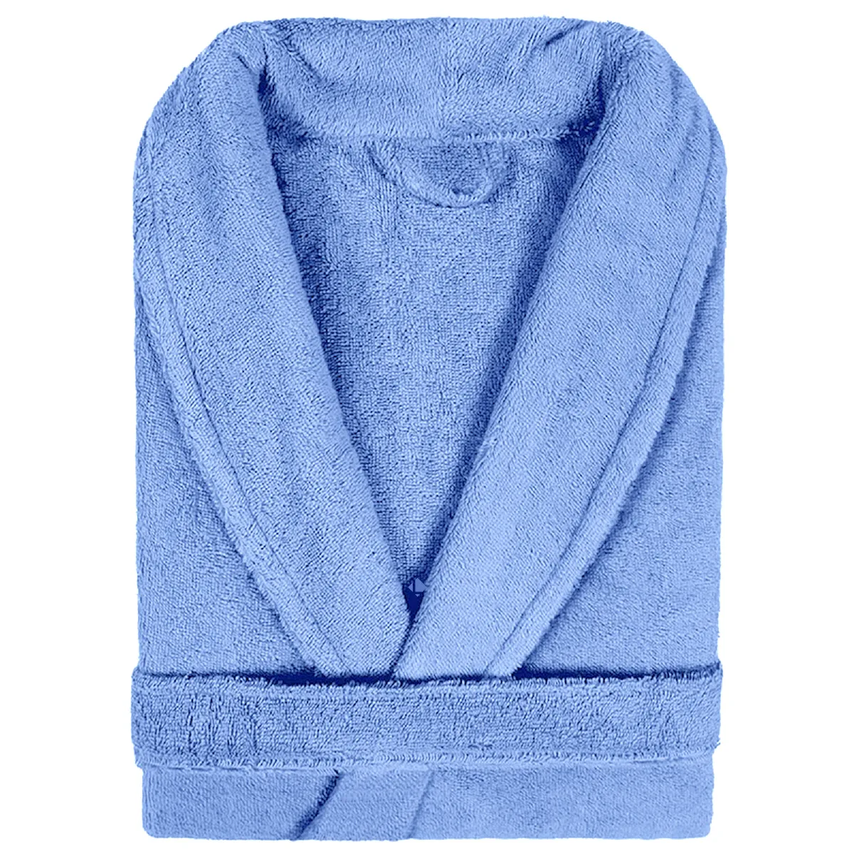 Peignoir Col Châle Adulte Pure Coton S Bleu Mer