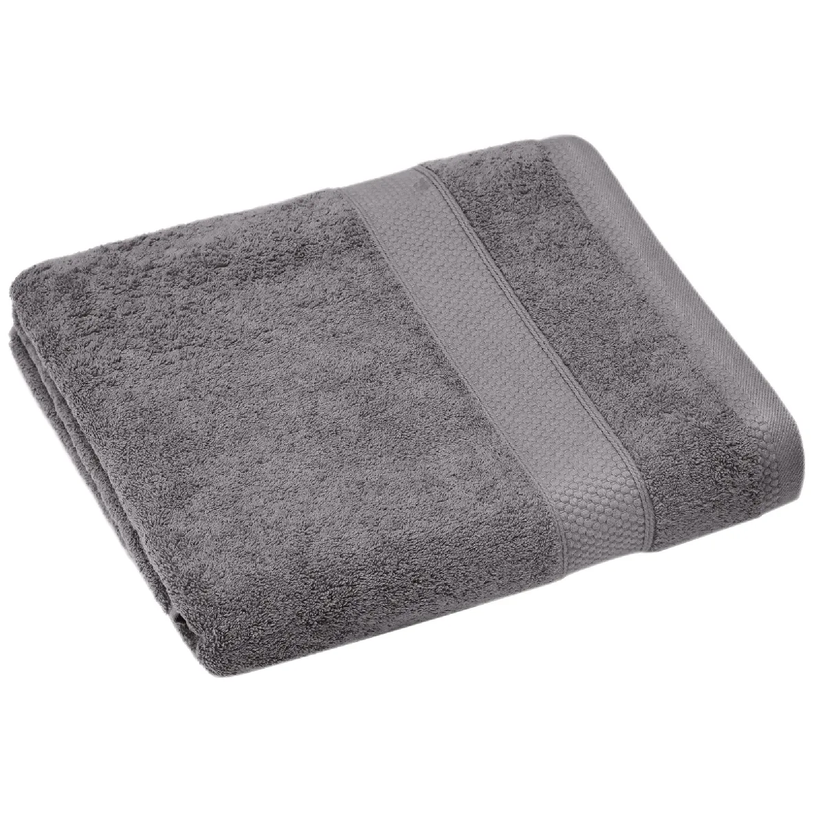 Drap De Douche Coton 550g/m2 70x130 Cm Naïa Gris Ardoise