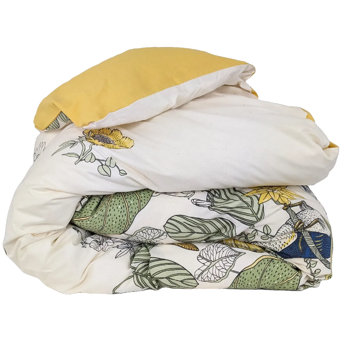 Linnea Toco Housse De Couette Vert Coton 280 X 240 Cm
