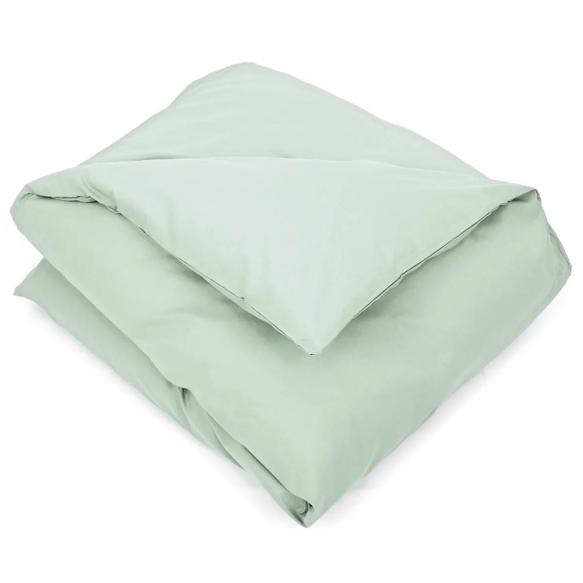 Housse De Couette Uni 200x200 Cm Coton Alto Vert Fleur D'amandier