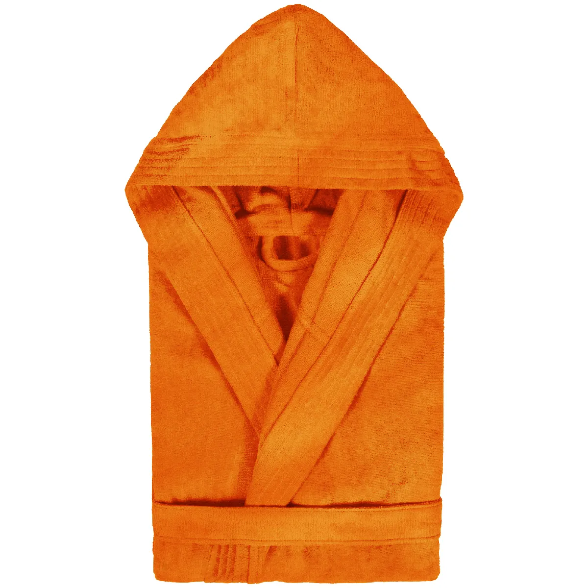 Peignoir À Capuche Adulte Cool Coton S Velours Orange