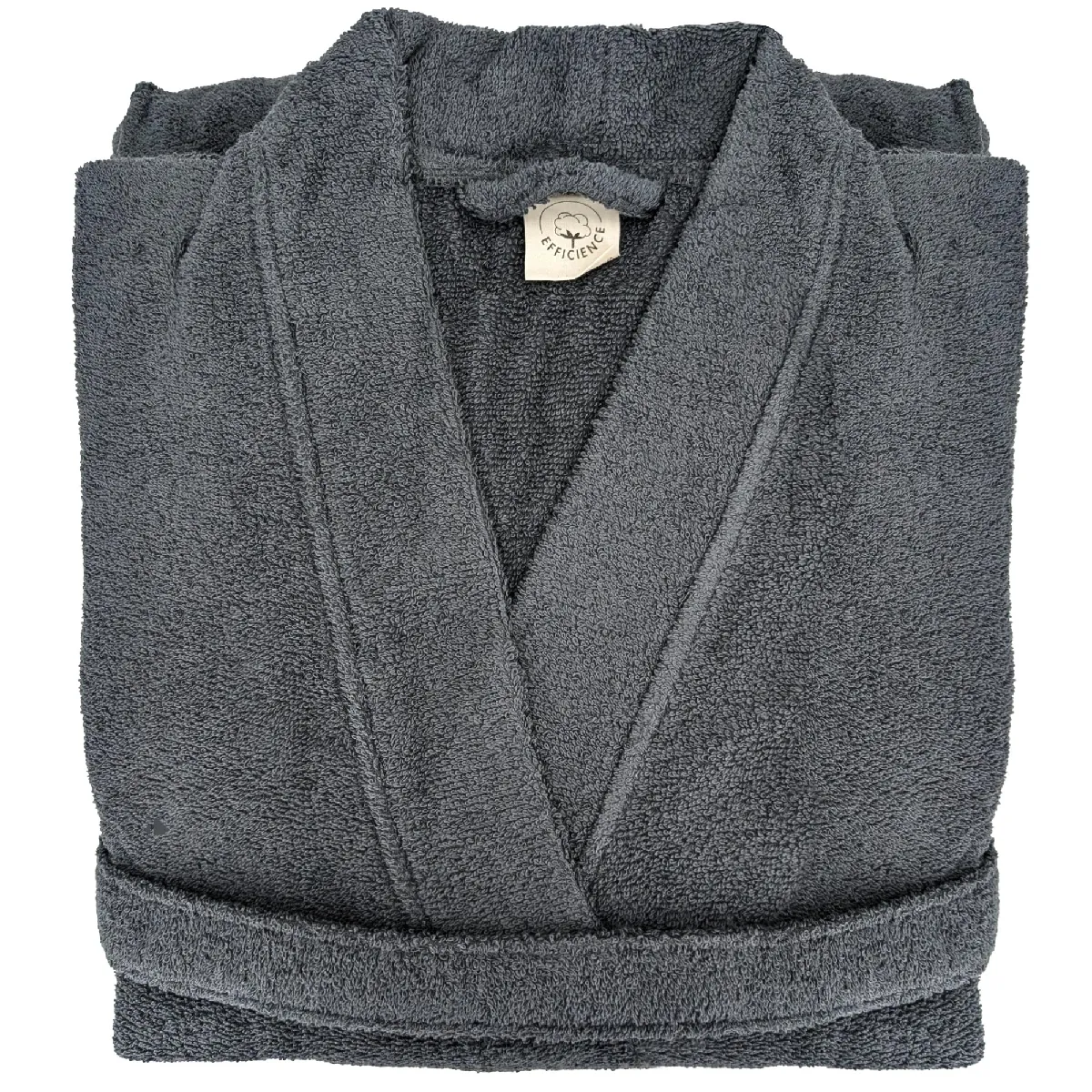 Peignoir Kimono Adulte Efficience Pure Coton Xl Noir Iron