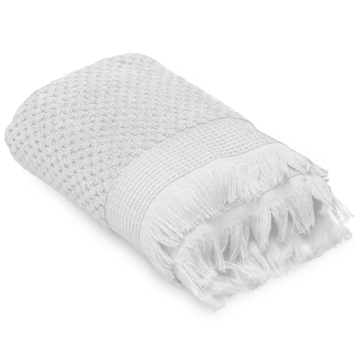 Drap De Douche 70x130 Cm Tethys Micro-coton Blanc Neige