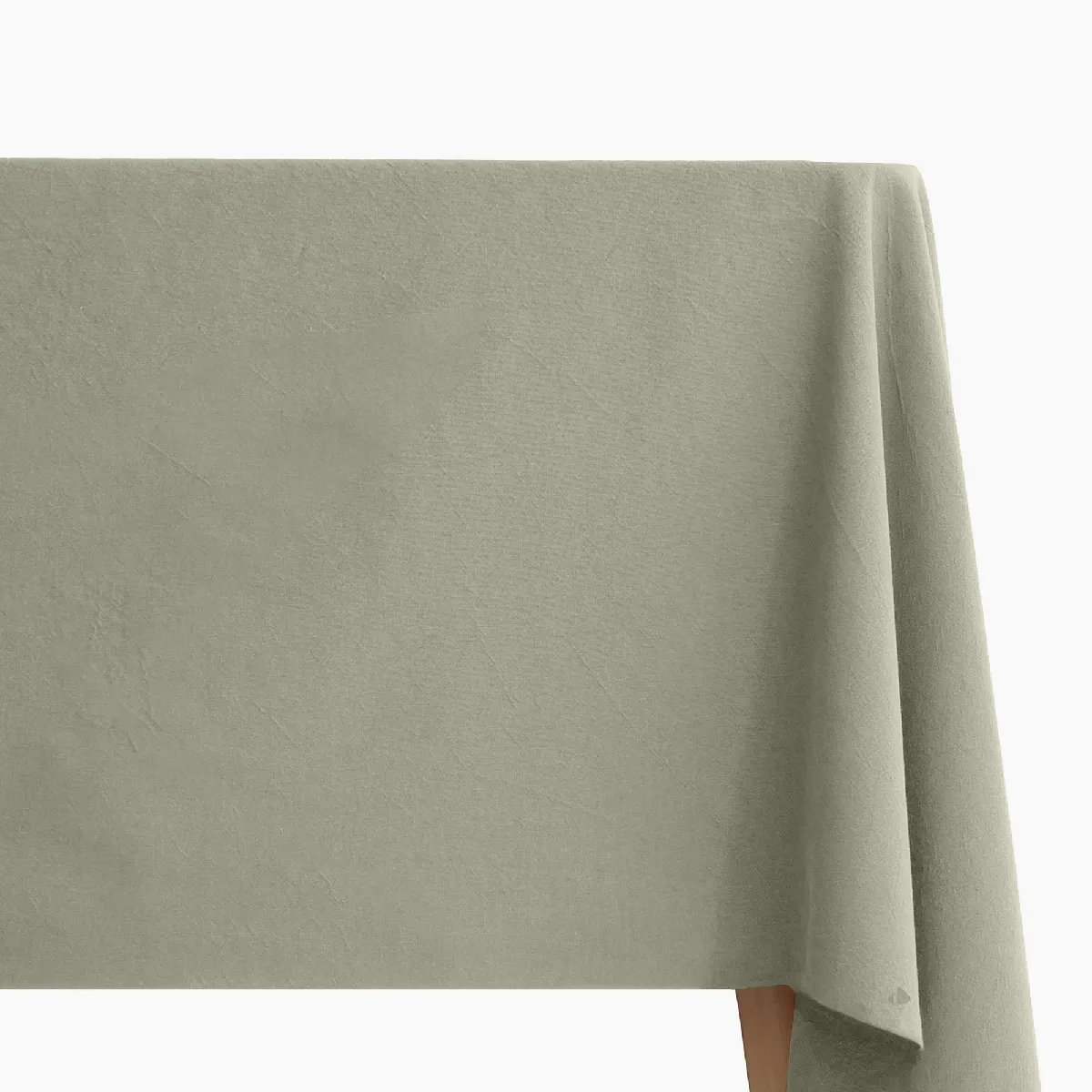 Nappe Carrée En Lin Et Coton 170x170 Cm Mattis Vert Laurier