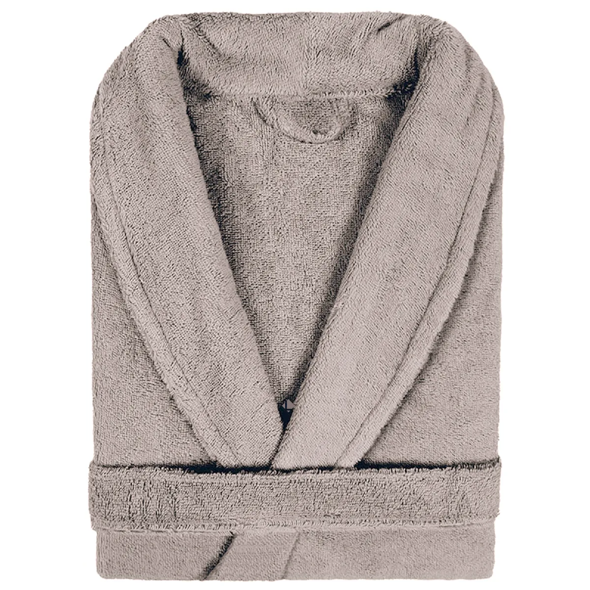 Peignoir Col Châle Adulte Pure Coton M Beige Sable