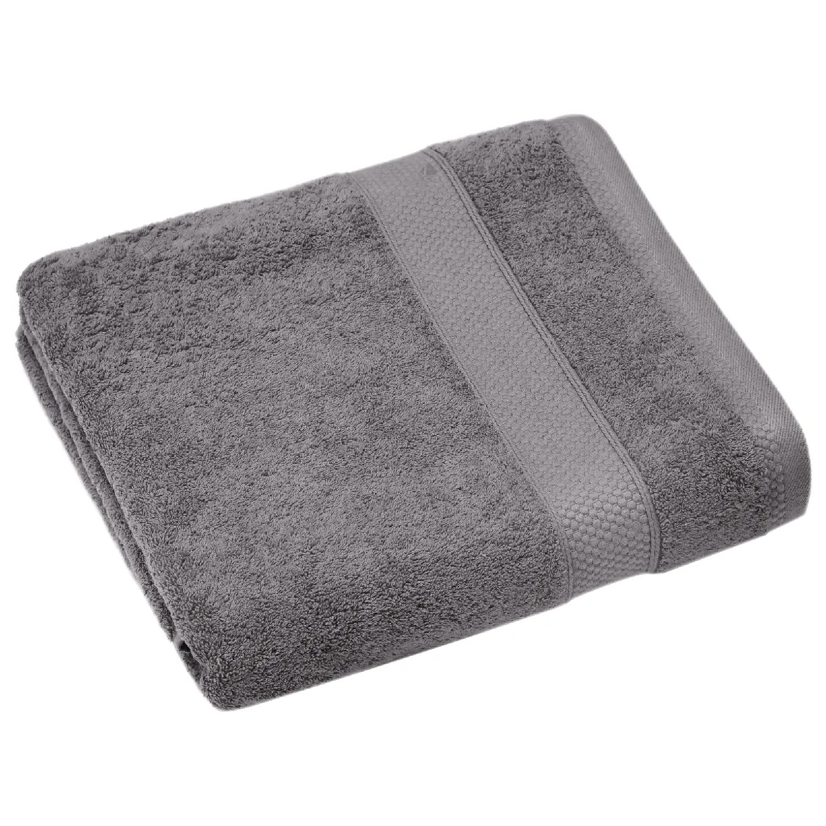 Drap De Bain Coton 550g/m2 95x140 Cm Naïa Gris Ardoise