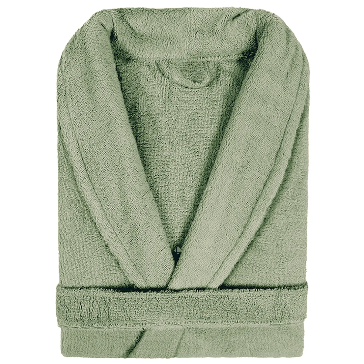 Peignoir Col Châle Adulte Pure Coton S Vert Herbe