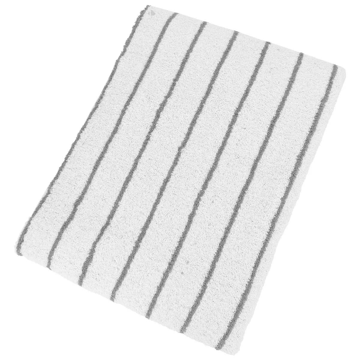 Drap De Douche Coton 70x140cm Pure Light À Rayures Gris