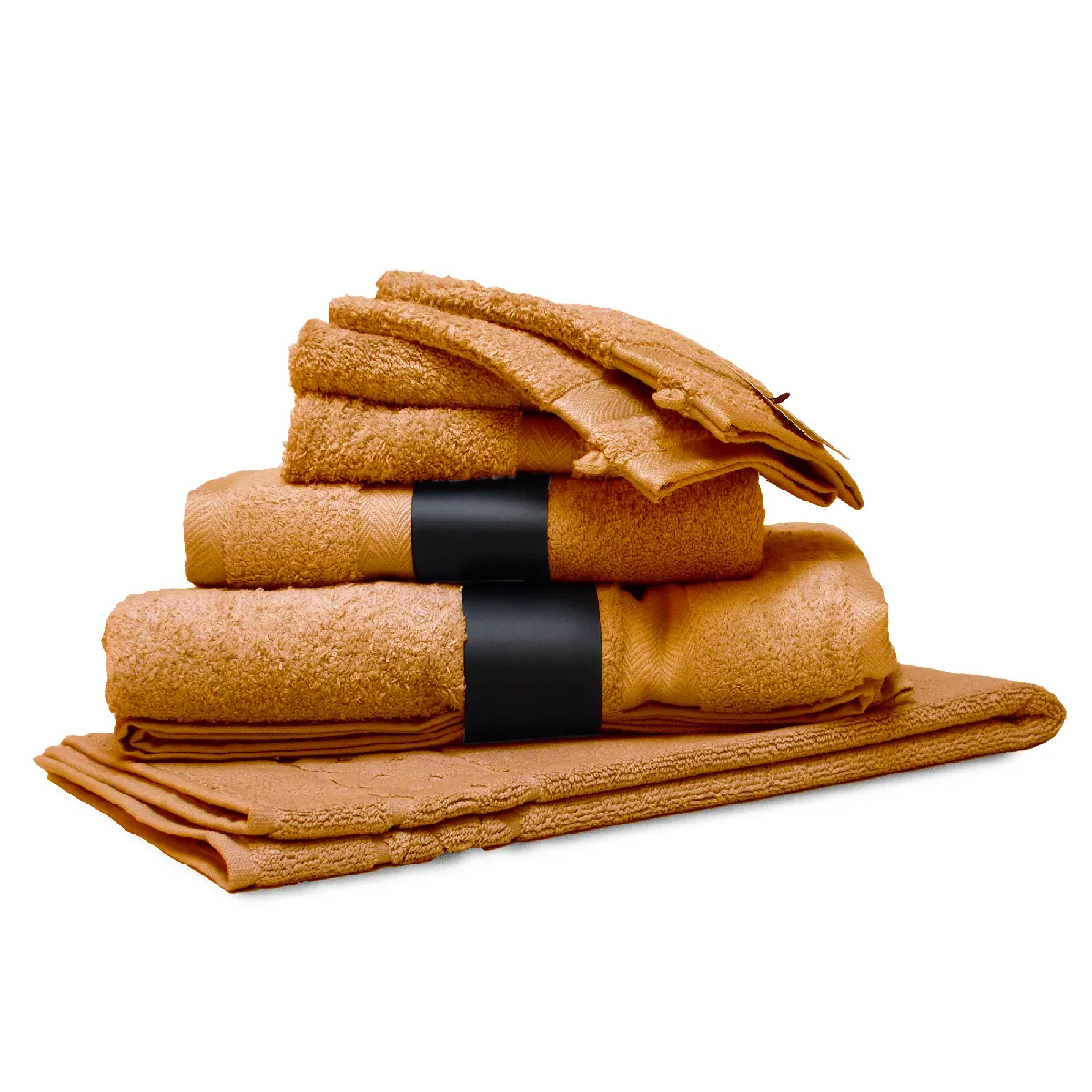 Parure De Bain 7 Pièces Royal Cresent Miel 650g/m2