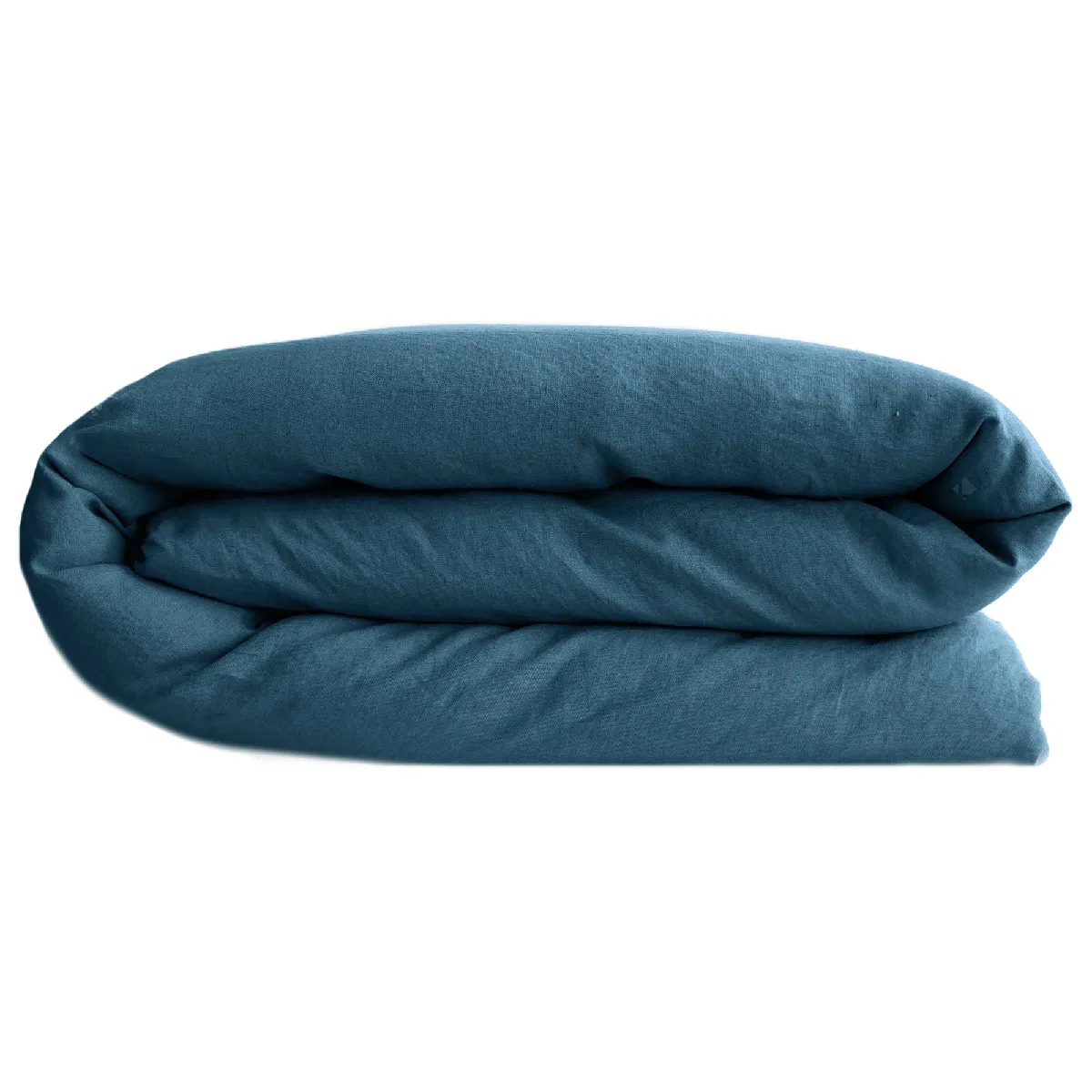 Housse De Couette Palace Pur Coton Lavé 200x200 Cm Uni Bleu Marine
