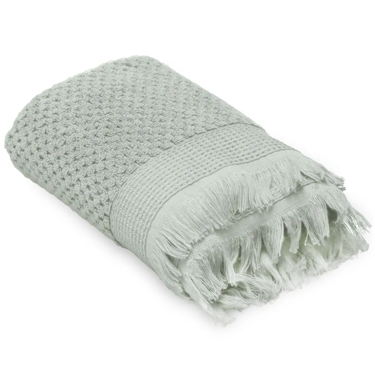 Drap De Douche 70x130 Cm Tethys Micro-coton Vert Lichen
