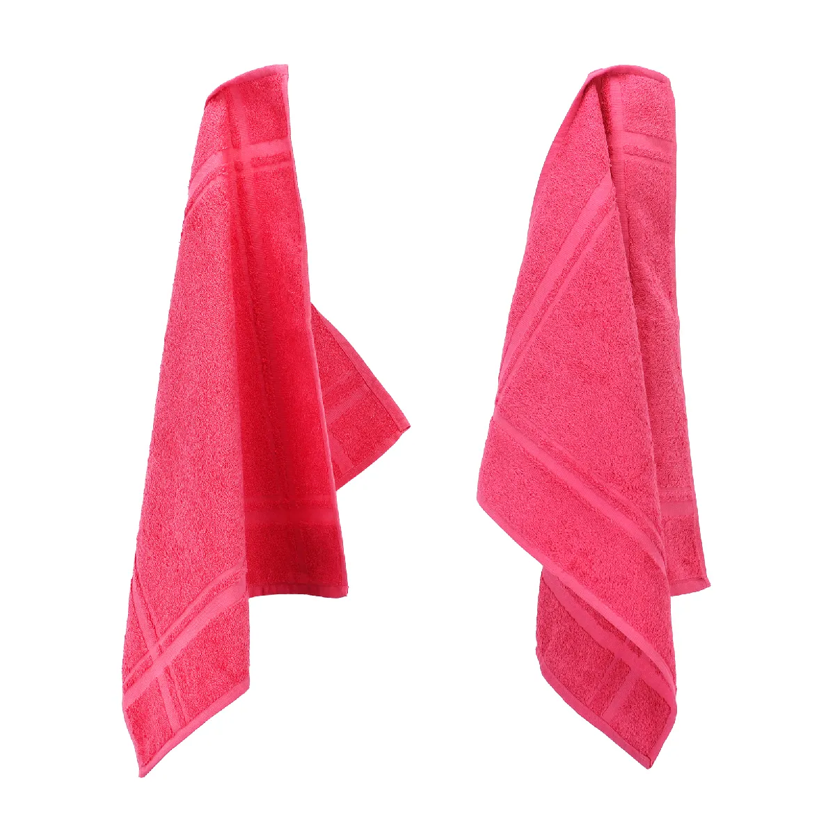 Lot De 2 Torchons De Cuisine 50x50 Cm Éponge Pure Kitchen Terry Fraise