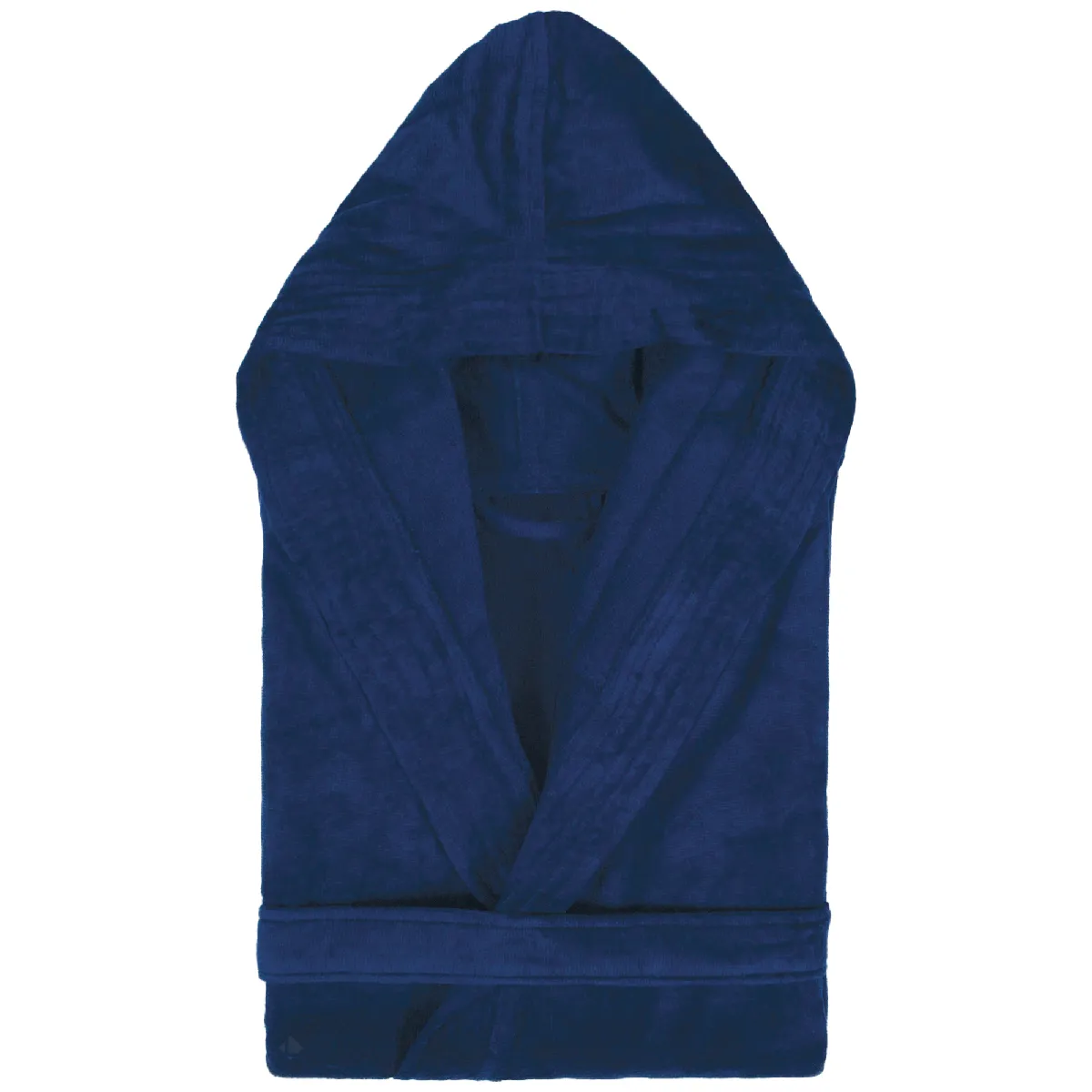 Peignoir À Capuche Adulte Cool Coton S Velours Bleu Marine