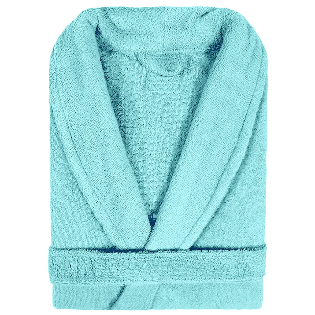 Peignoir Col Châle Adulte Pure Coton S Vert Aguaverde