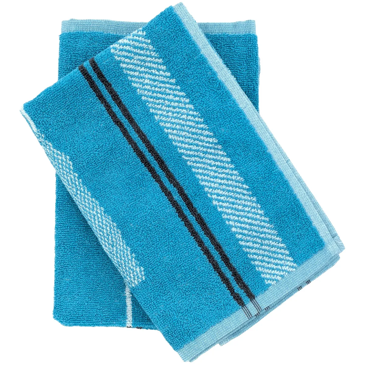 Lot De 2 Torchons De Cuisine Éponge Collection Barb 50x50 Cm Vert