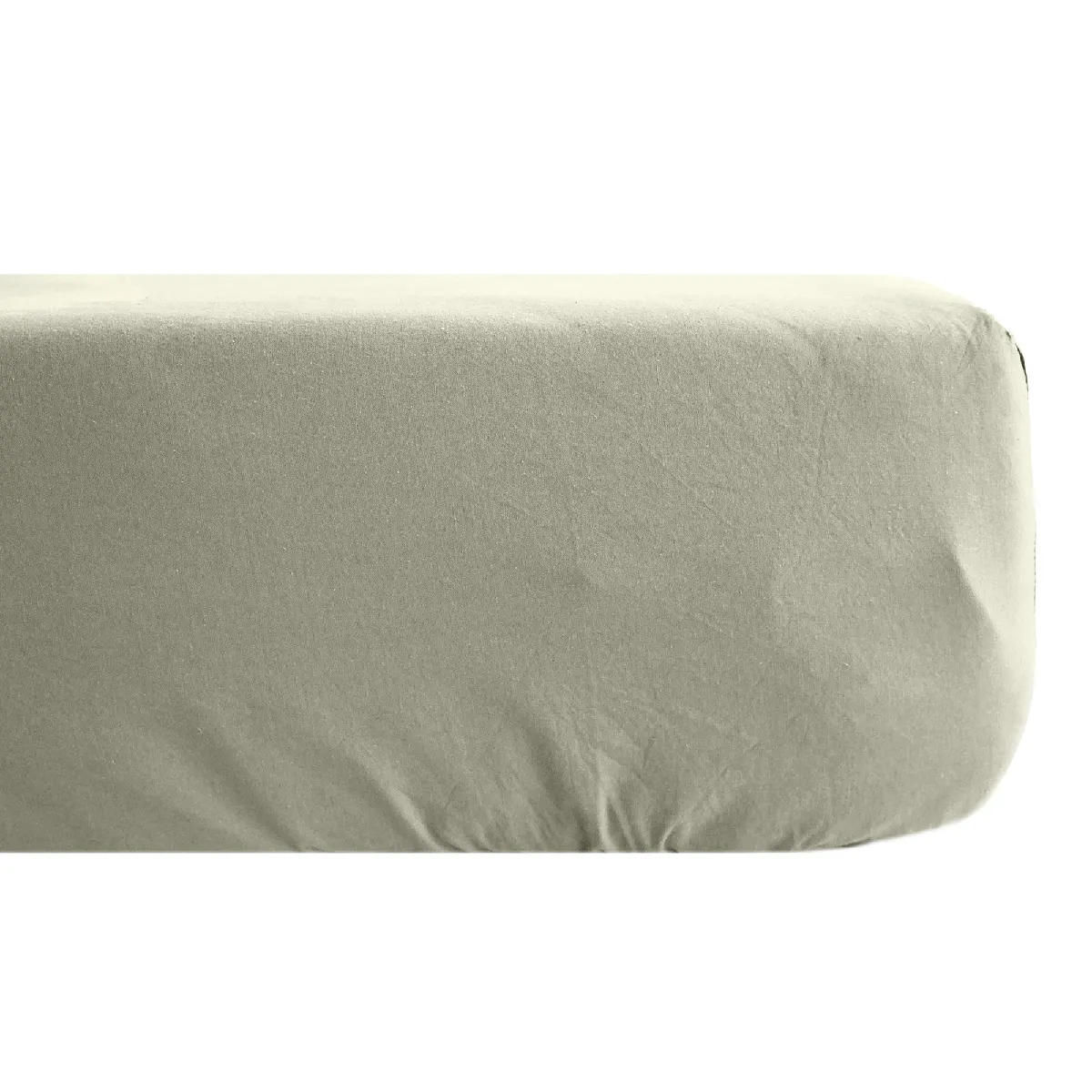 Drap Housse 160x200 Cm Mousseline De Coton Opera Vert Laurier