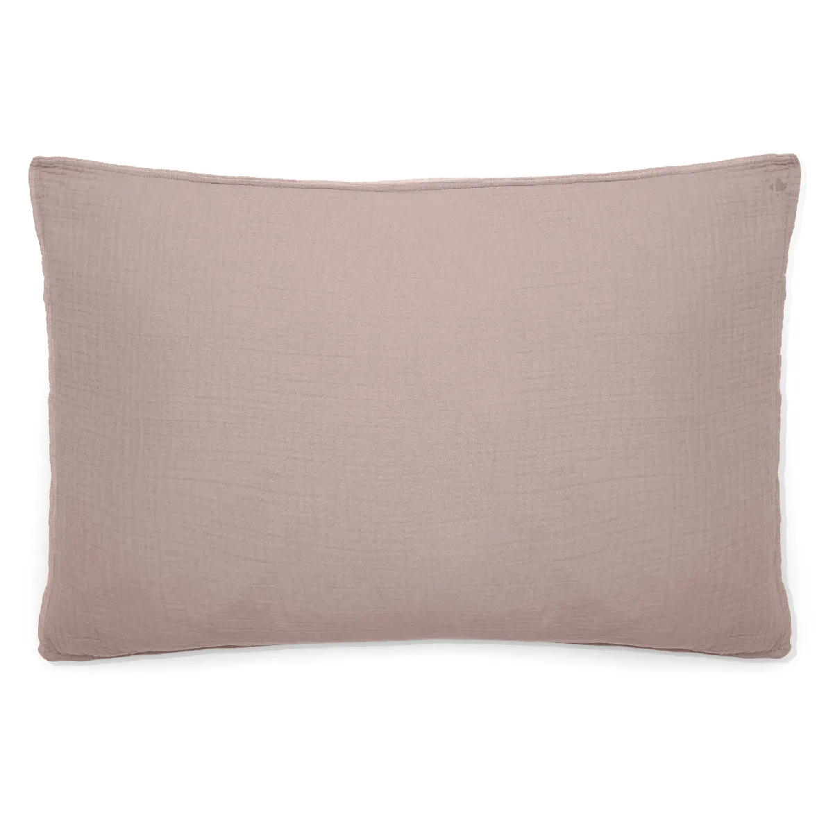 Taie D'oreiller 50x70 Cm Mousseline De Coton Milos Rose