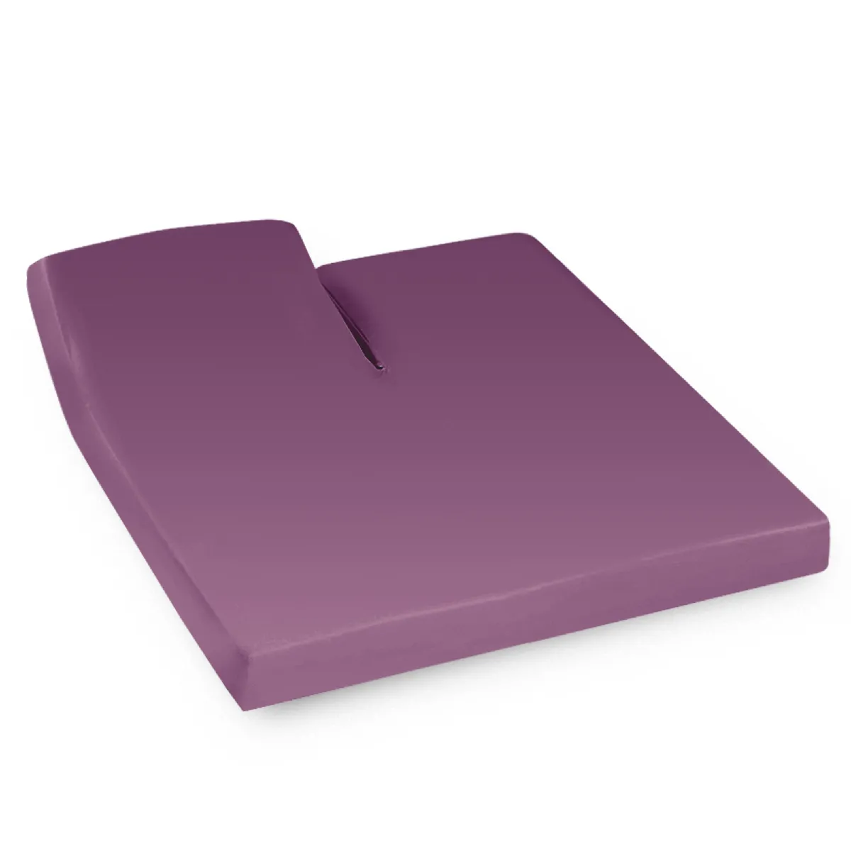 Drap Housse Relaxation Uni 2x80x190 Cm Coton Alto Raisin Tr Tête Relevable