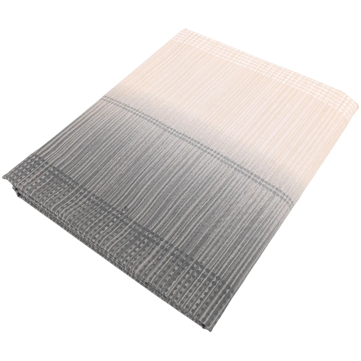 Drap Plat 180x290 Cm En 100% Percale De Coton Esteban Gris Beige