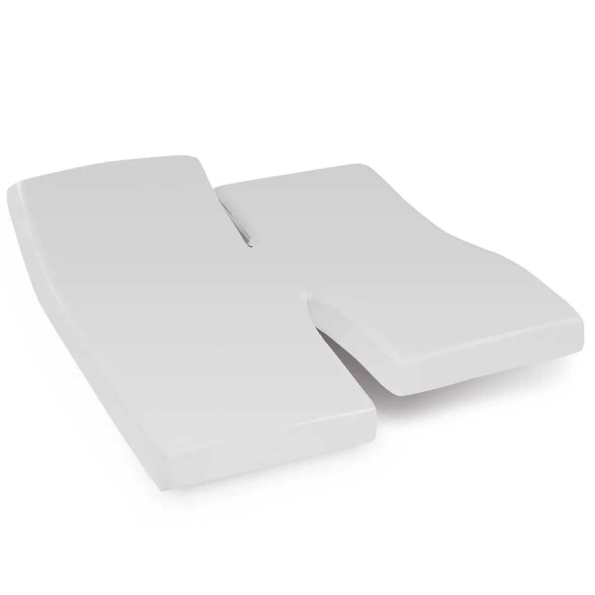 Drap Housse Relaxation Uni 2x70x190 Cm Coton Alto Calcium Tête Pied Relevable