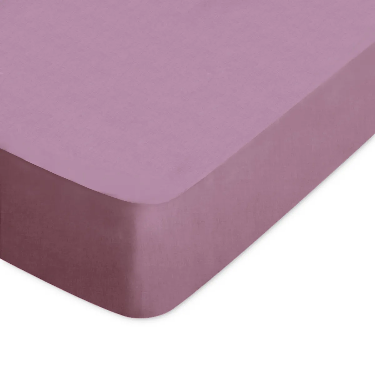 Drap Housse Uni 80x200 Cm Bonnet 30 Cm Coton Alto Raisin