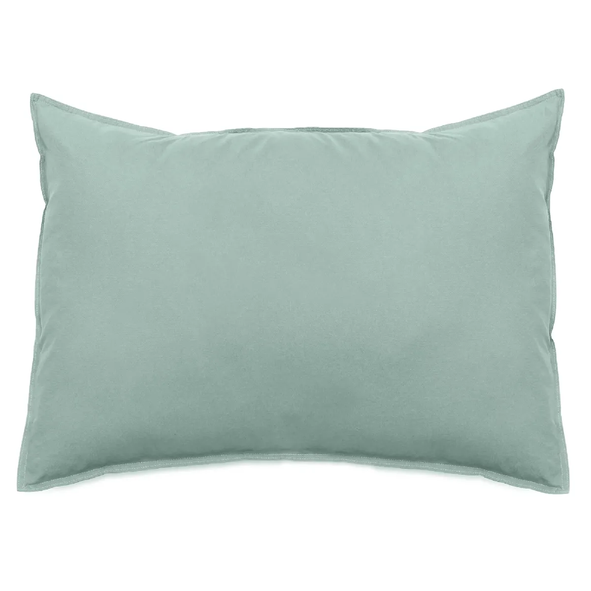 Taie D'oreiller Lin Et Coton 50x70 Cm Collection Opera Vert Lichen
