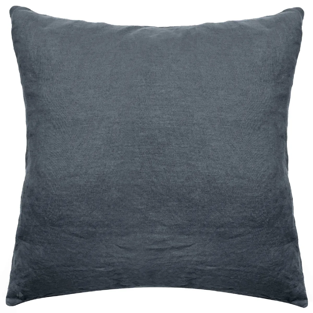 Taie D'oreiller Palace Pur Coton Lavé 65x65 Cm Uni Noir Granit