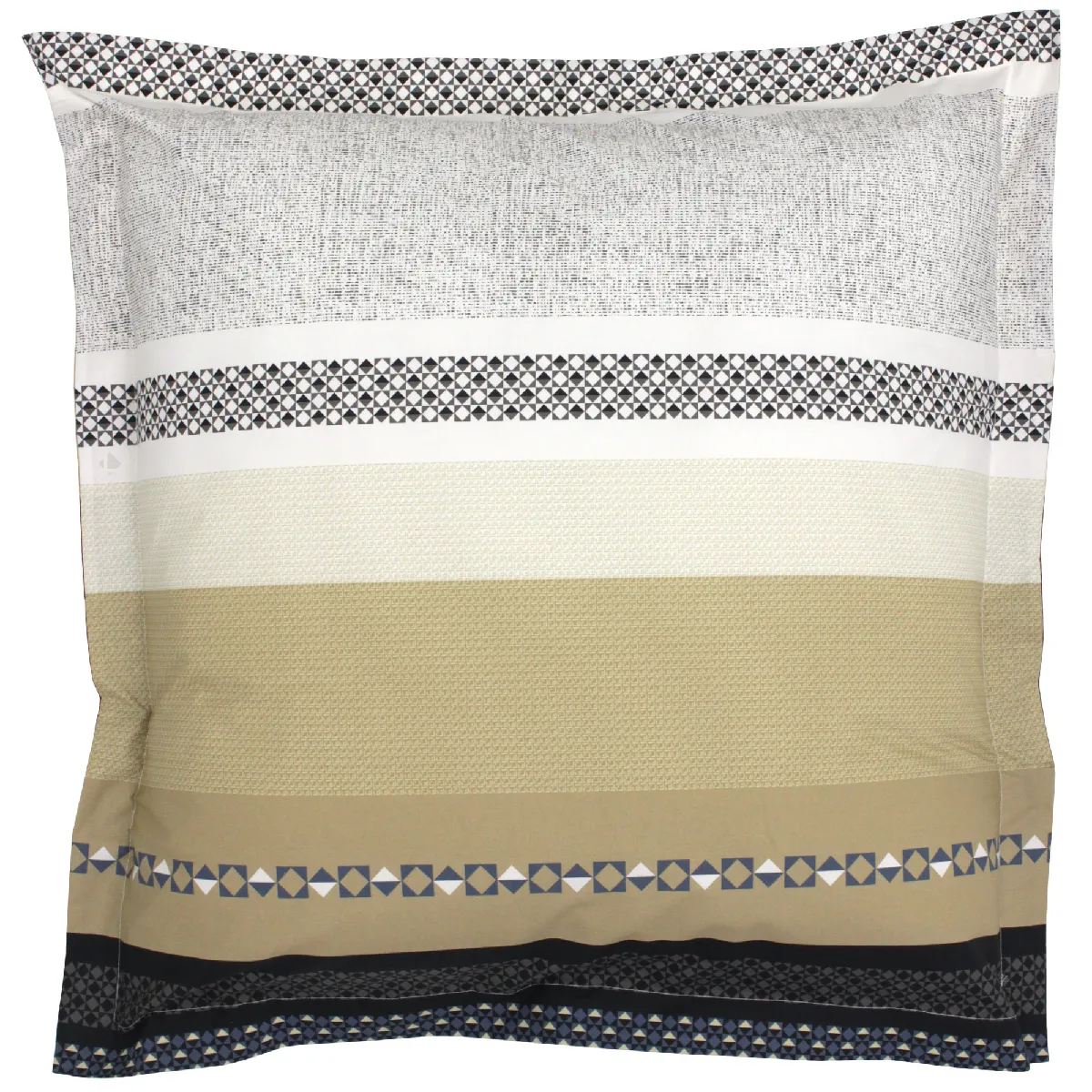 Taie D'oreiller 65x65 Cm Percale Coton Marlow Acier