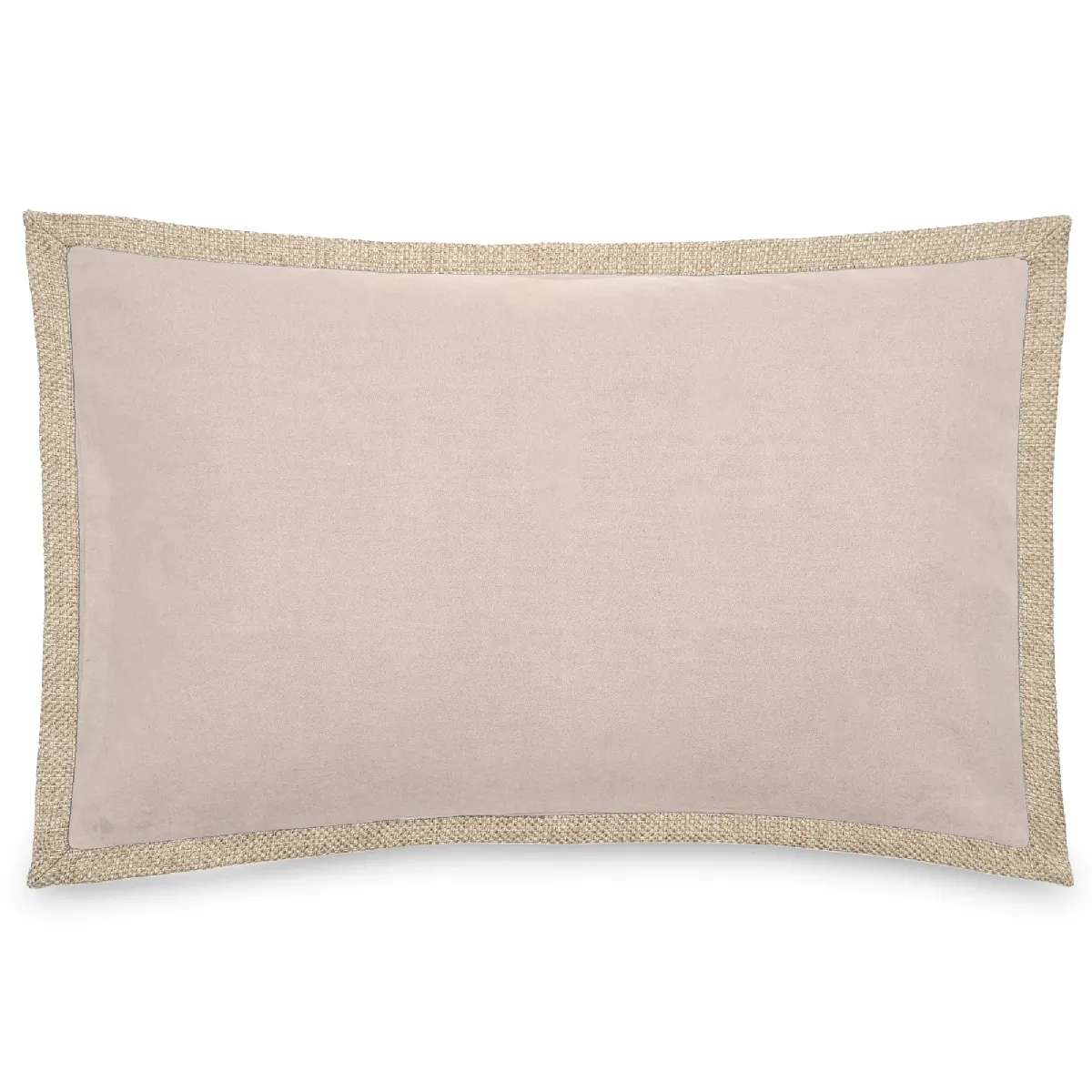 Housse De Coussin Coton Et Lin 55x80 Cm Luzia Finition Volant En Jute Beige Ficelle