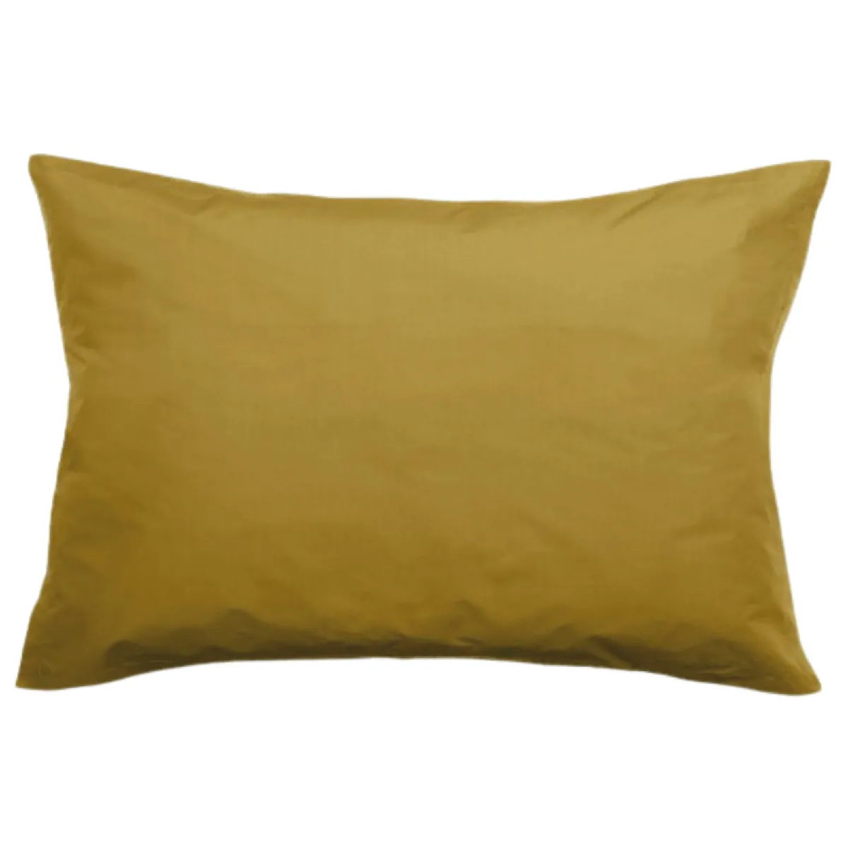 Taie D'oreiller Volants Plats 50x70 Cm Percale Manoir Vert Jasmin