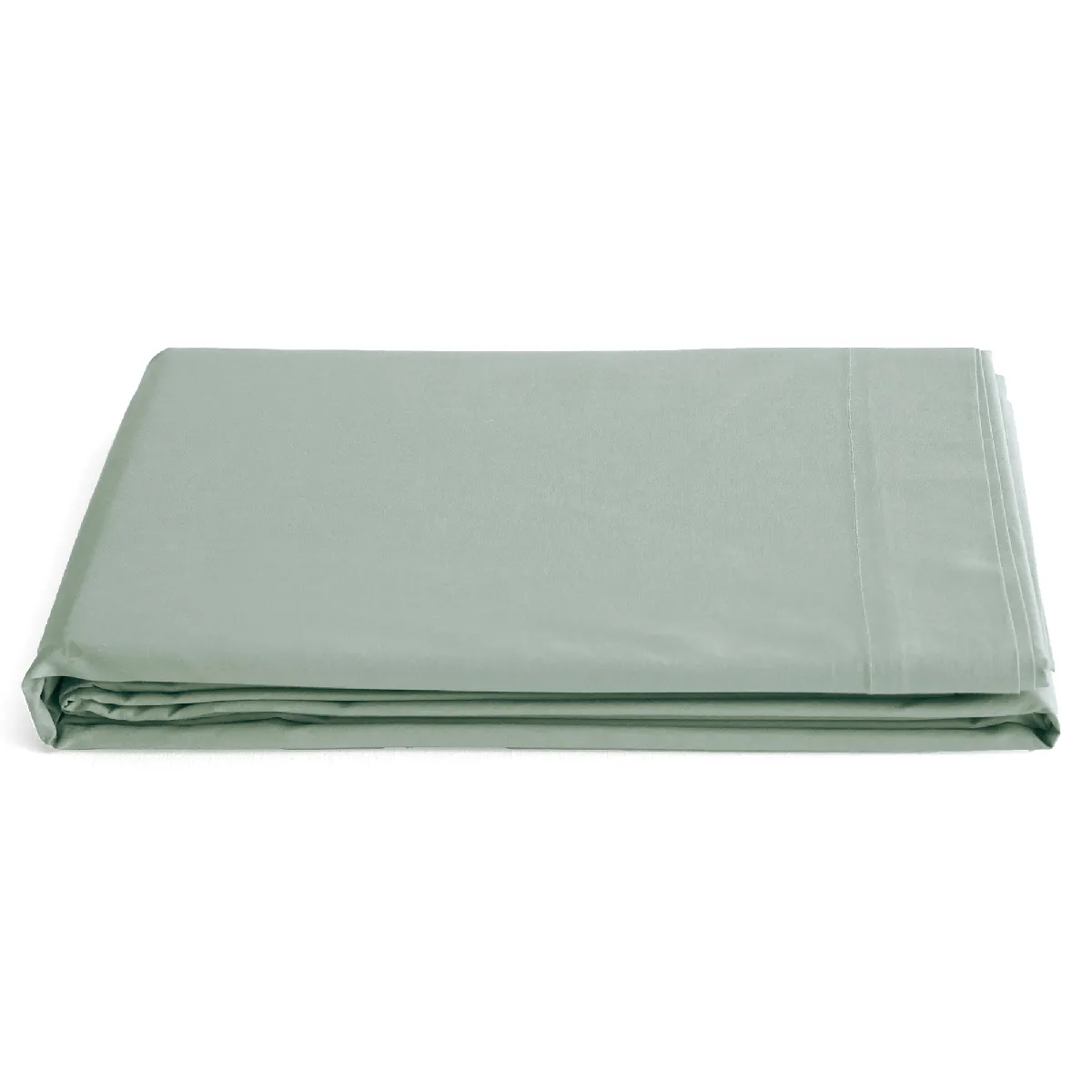 Drap Plat 240x300 Cm Percale De Coton Manoir Vert Lichen
