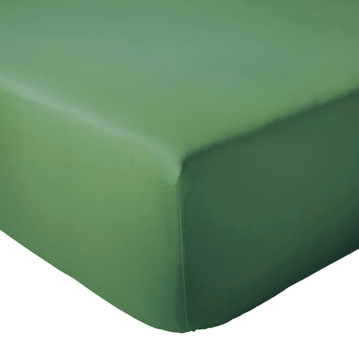 Drap Housse 90x200 Cm Bonnet 40 Coton Évasion Vert Fougère