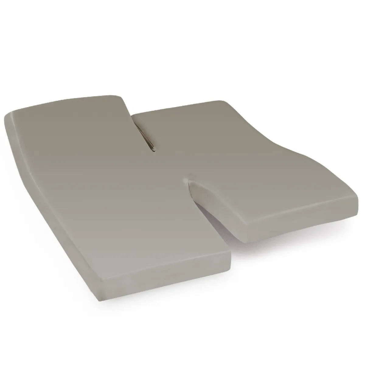 Drap Housse Relaxation Uni 2x70x200 Cm Coton Alto Chamois Tête Pied Relevable